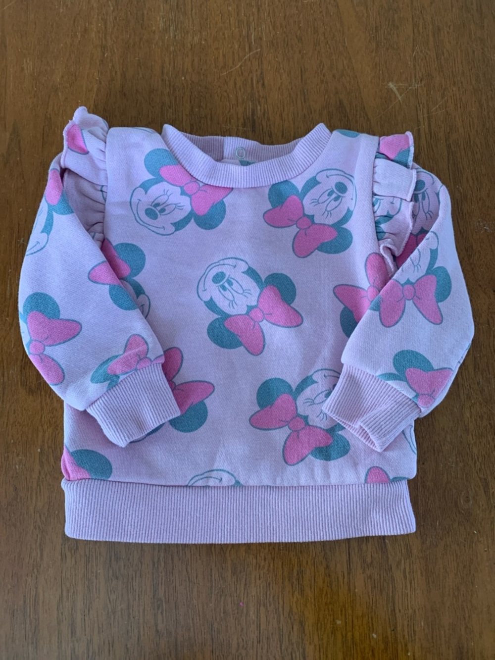 🍊5/$25 Disney Minnie Mouse Ruffle Shoulder size 0-3m